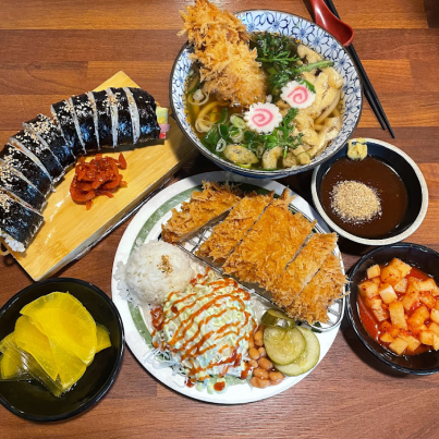 돈까스, 우동, 김밥 사진